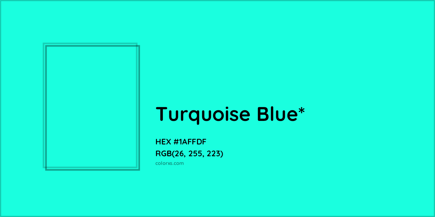 HEX #1AFFDF Color Name, Color Code, Palettes, Similar Paints, Images