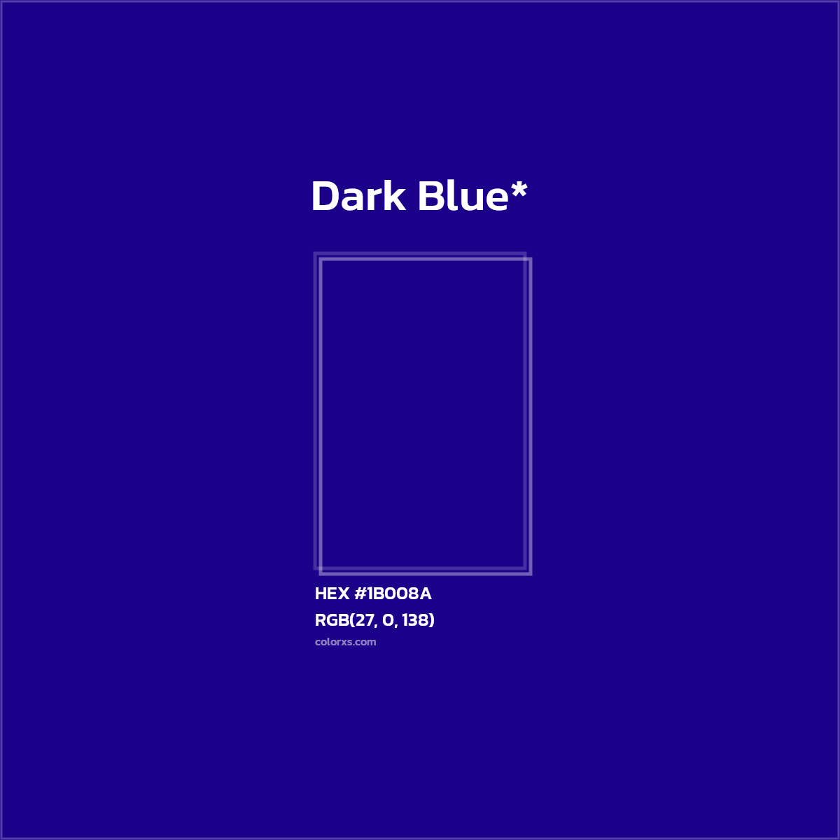 HEX #1B008A Color Name, Color Code, Palettes, Similar Paints, Images