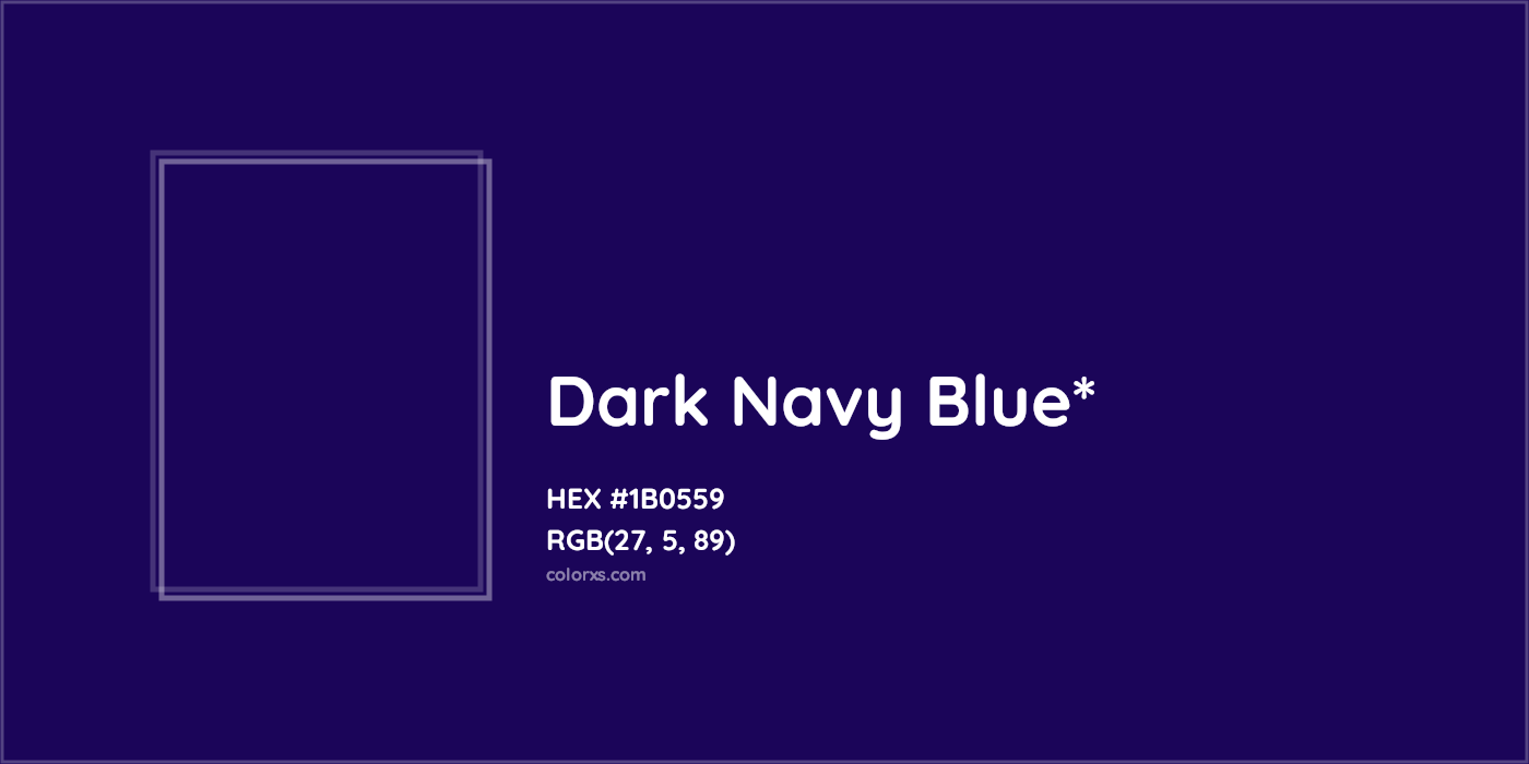HEX #1B0559 Color Name, Color Code, Palettes, Similar Paints, Images