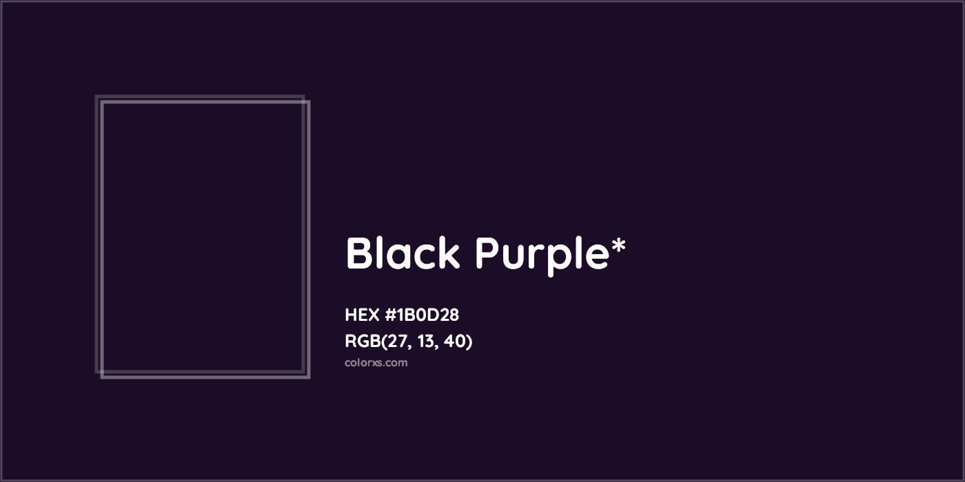 HEX #1B0D28 Color Name, Color Code, Palettes, Similar Paints, Images