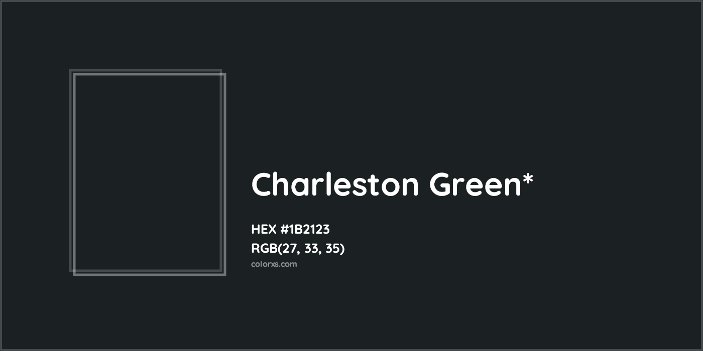HEX #1B2123 Color Name, Color Code, Palettes, Similar Paints, Images