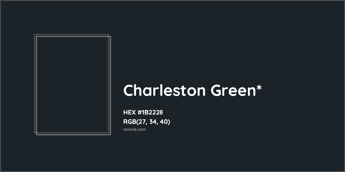 HEX #1B2228 Color Name, Color Code, Palettes, Similar Paints, Images