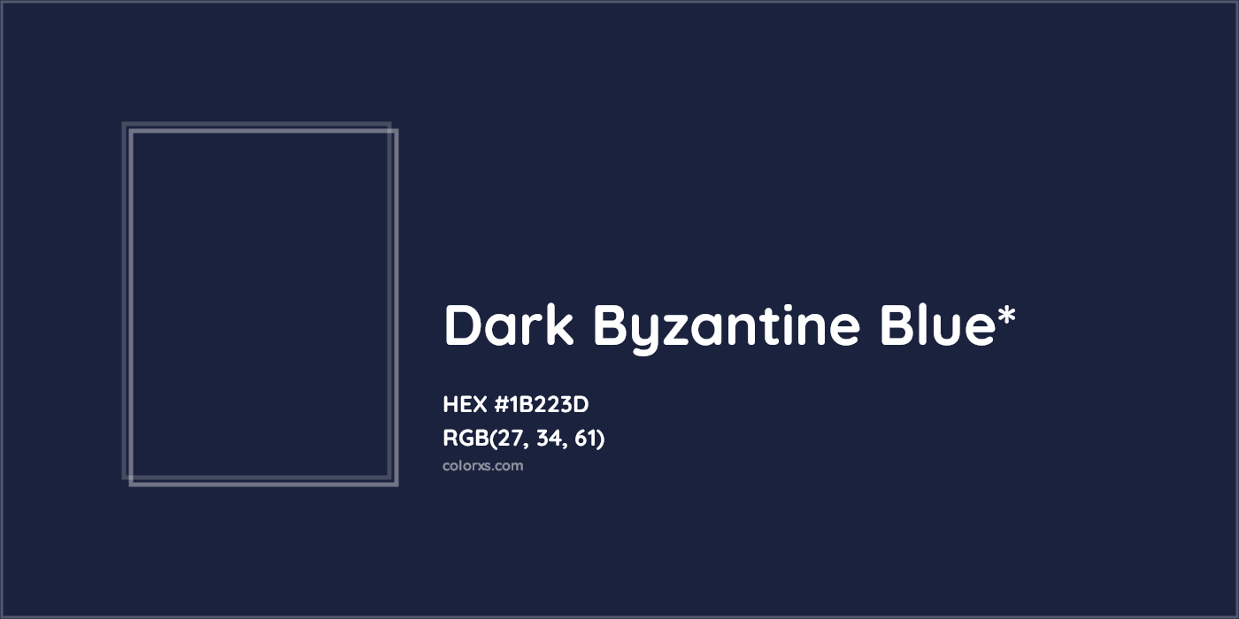 HEX #1B223D Color Name, Color Code, Palettes, Similar Paints, Images