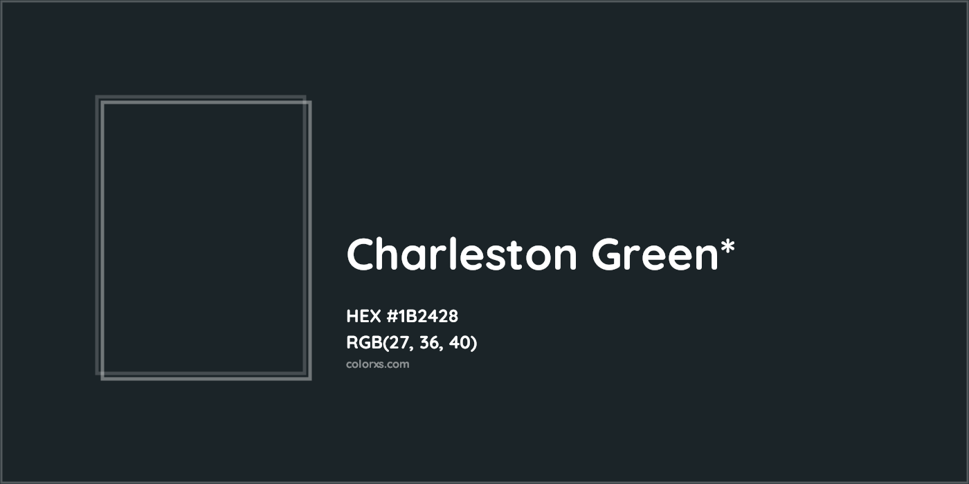 HEX #1B2428 Color Name, Color Code, Palettes, Similar Paints, Images