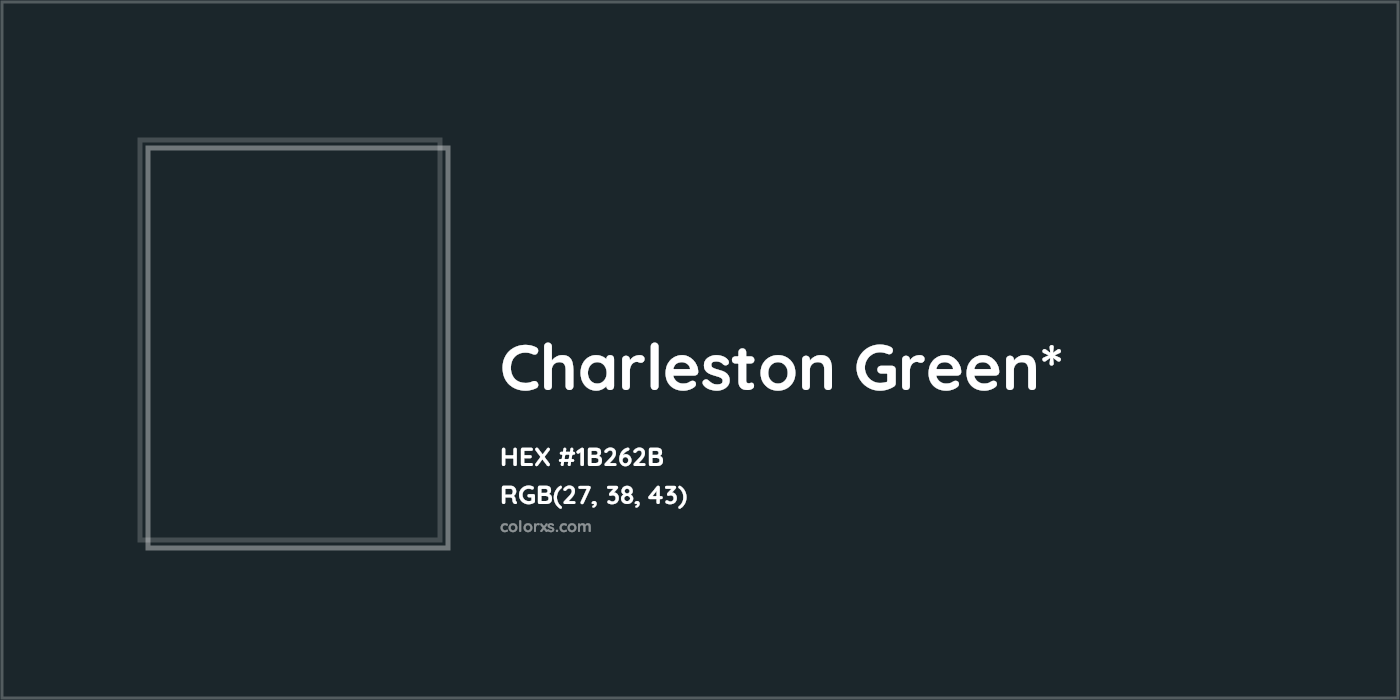 HEX #1B262B Color Name, Color Code, Palettes, Similar Paints, Images