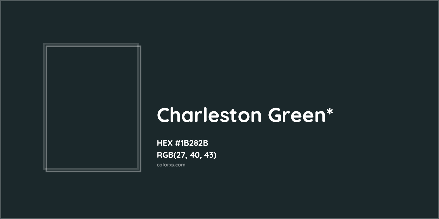 HEX #1B282B Color Name, Color Code, Palettes, Similar Paints, Images