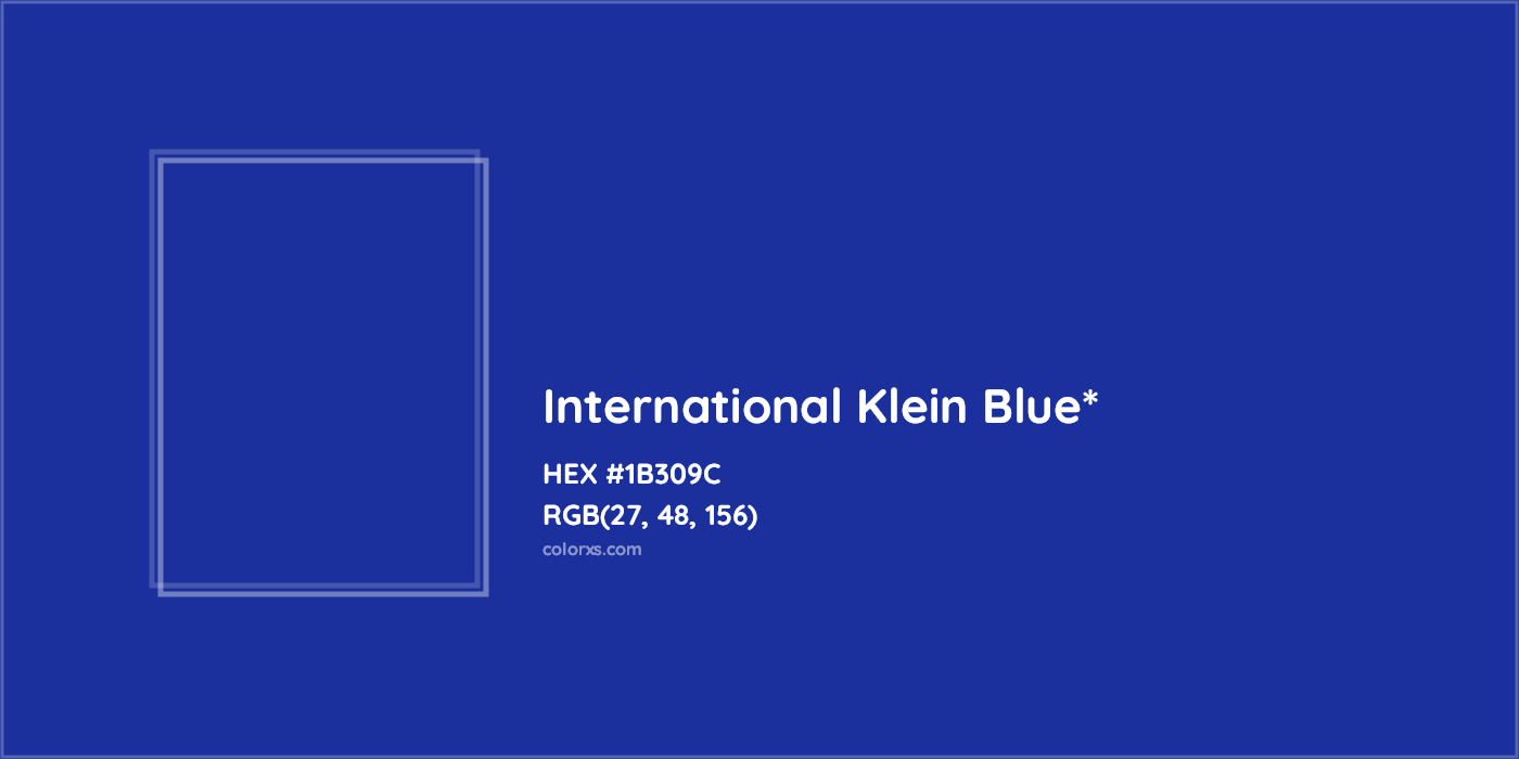 HEX #1B309C Color Name, Color Code, Palettes, Similar Paints, Images