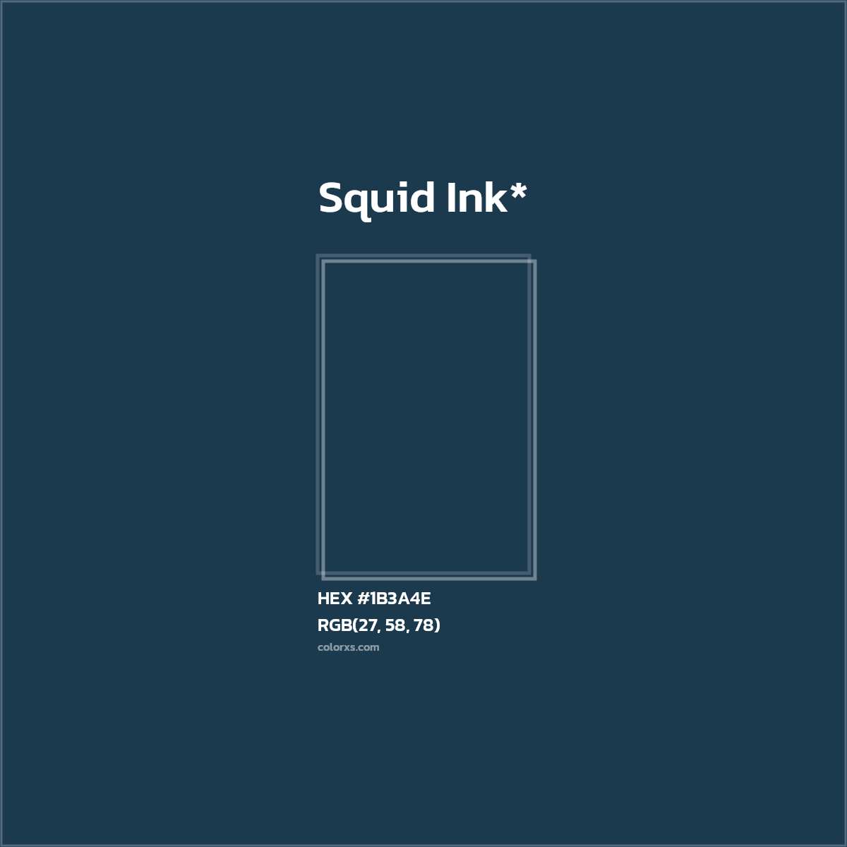 HEX #1B3A4E Color Name, Color Code, Palettes, Similar Paints, Images