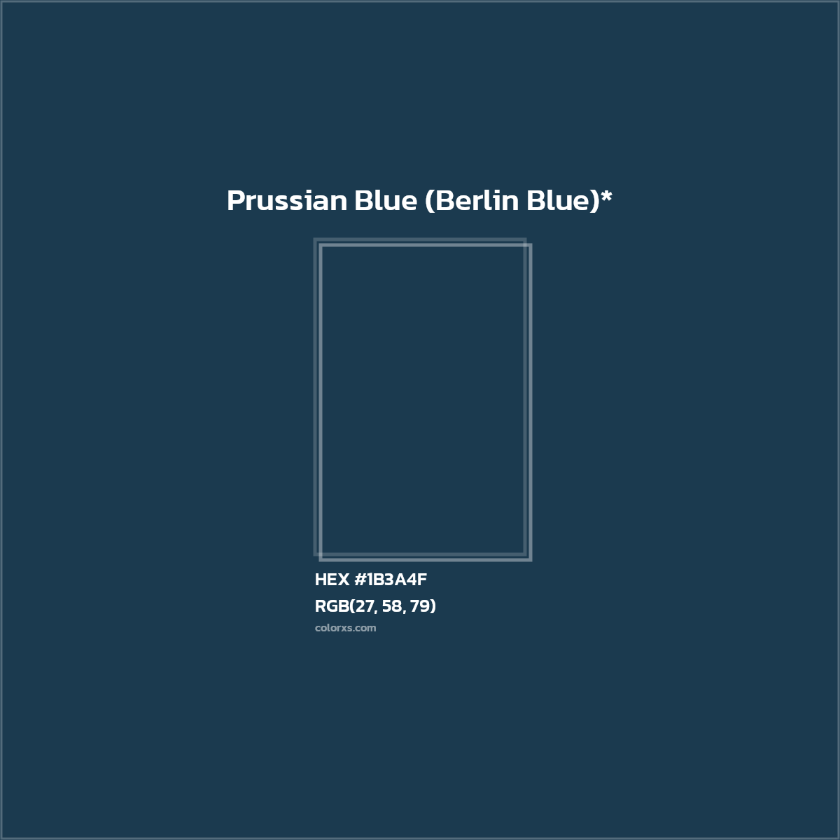 HEX #1B3A4F Color Name, Color Code, Palettes, Similar Paints, Images