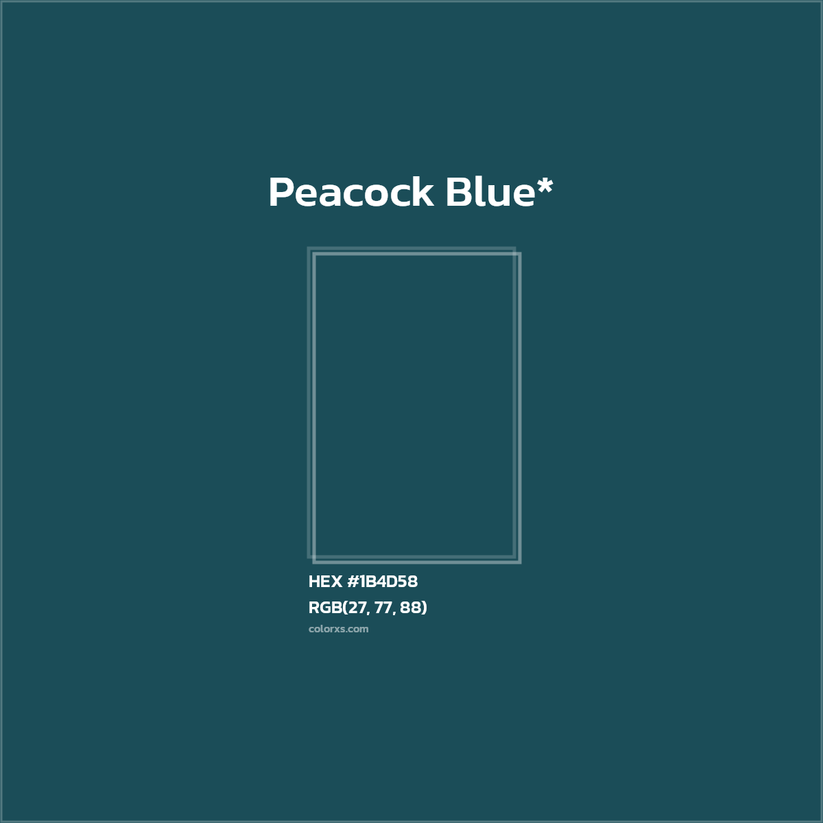 HEX #1B4D58 Color Name, Color Code, Palettes, Similar Paints, Images