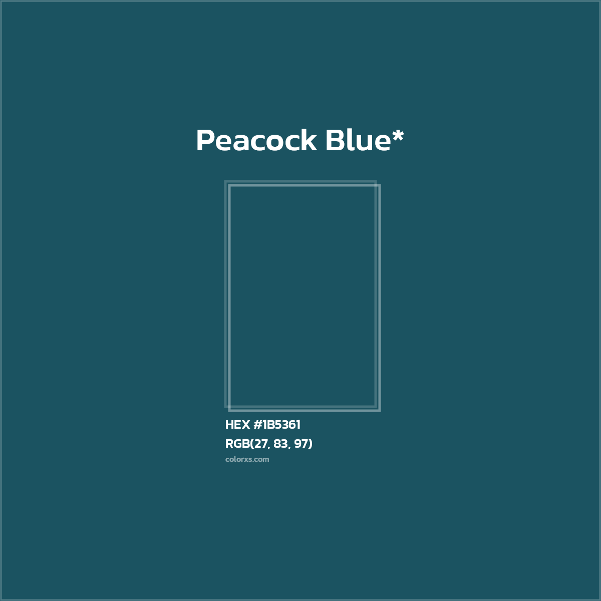 HEX #1B5361 Color Name, Color Code, Palettes, Similar Paints, Images