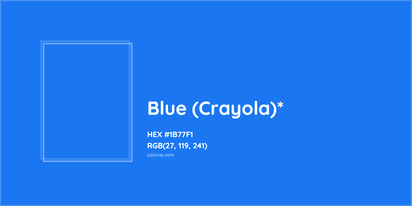HEX #1B77F1 Color Name, Color Code, Palettes, Similar Paints, Images
