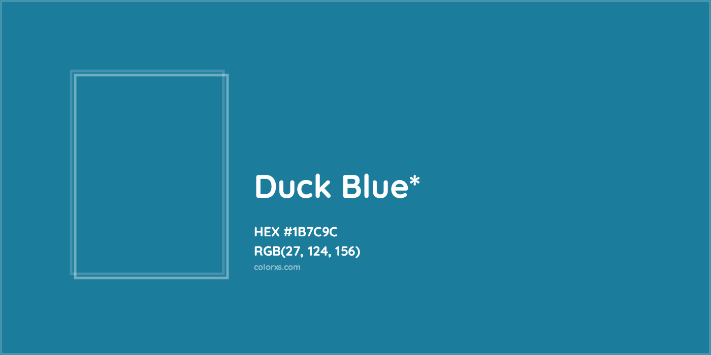 HEX #1B7C9C Color Name, Color Code, Palettes, Similar Paints, Images