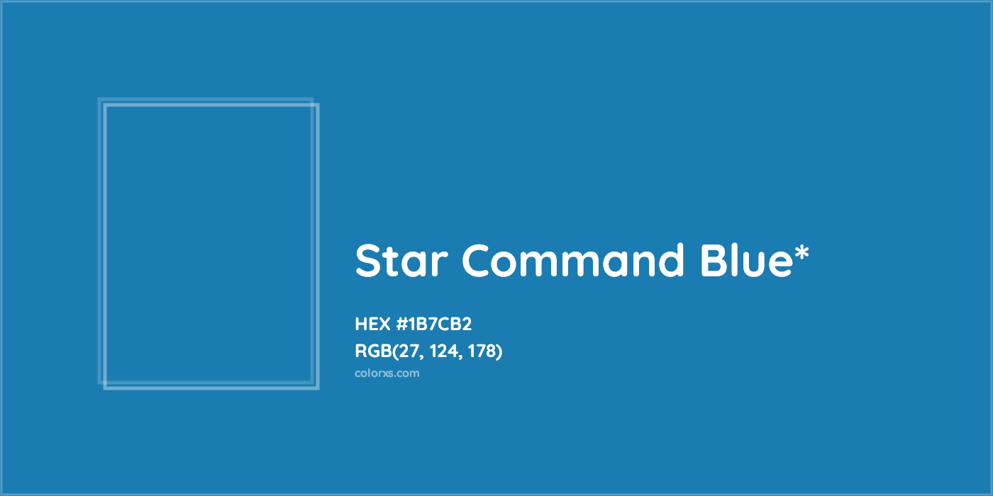 HEX #1B7CB2 Color Name, Color Code, Palettes, Similar Paints, Images