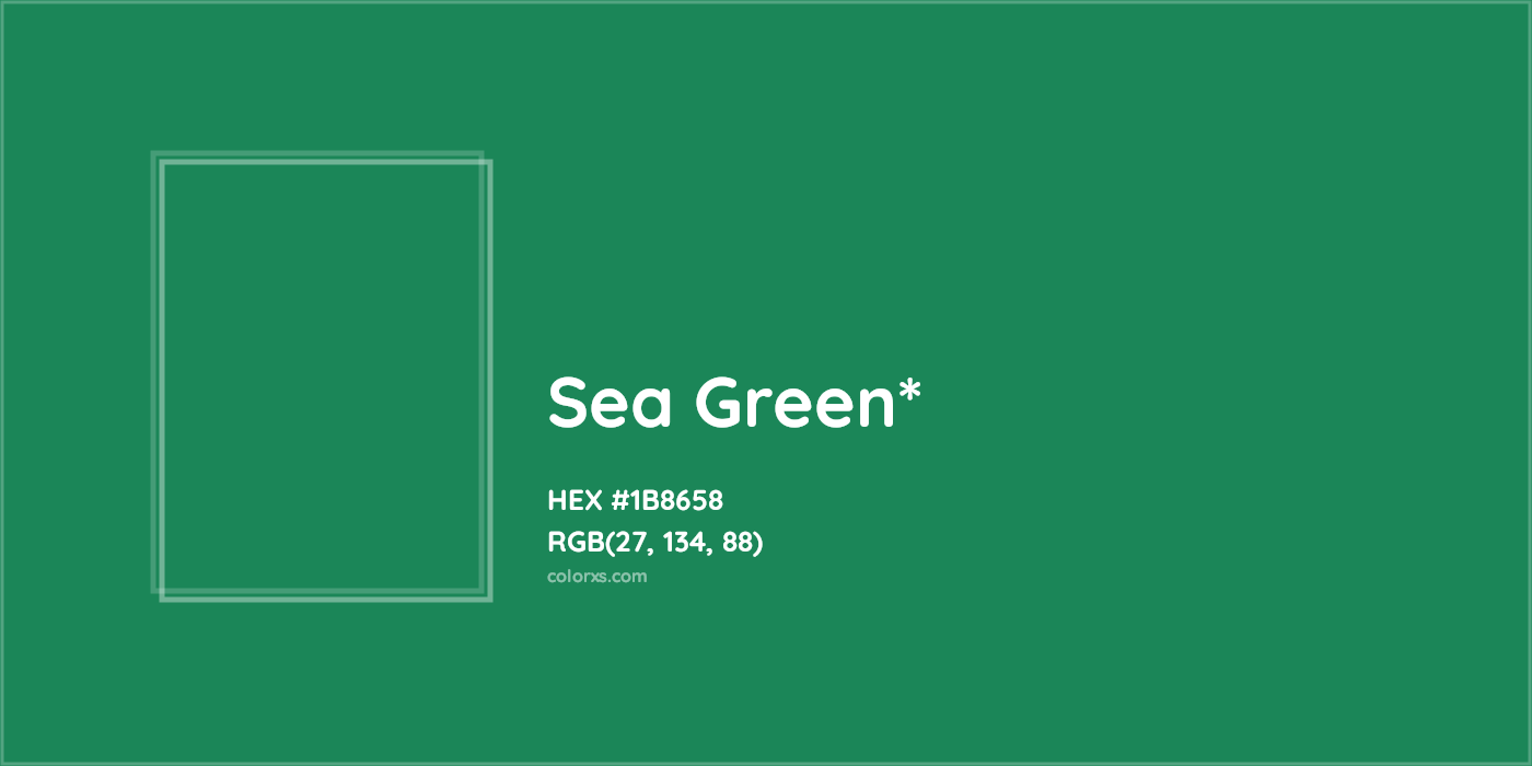 HEX #1B8658 Color Name, Color Code, Palettes, Similar Paints, Images