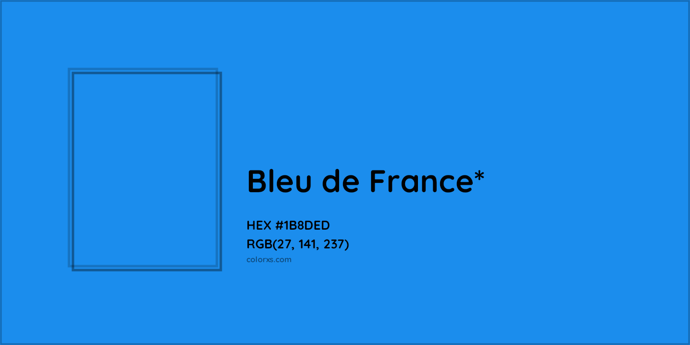 HEX #1B8DED Color Name, Color Code, Palettes, Similar Paints, Images