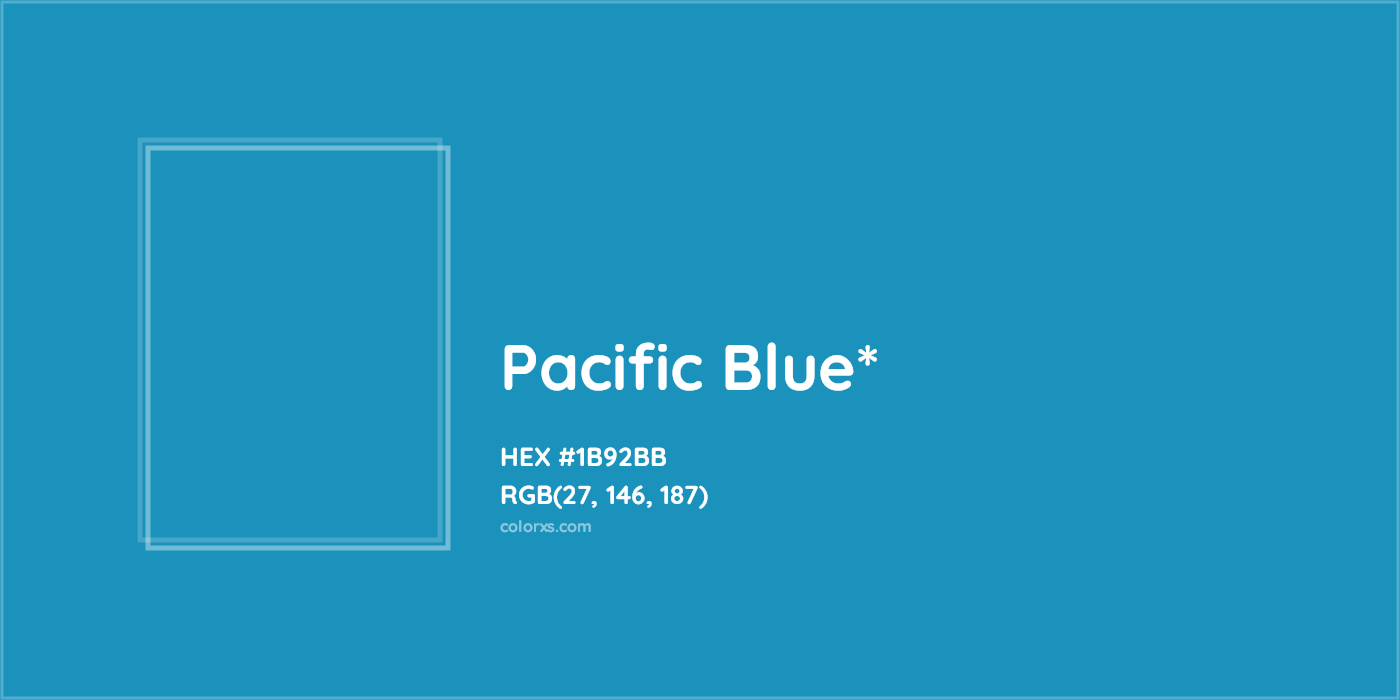 HEX #1B92BB Color Name, Color Code, Palettes, Similar Paints, Images