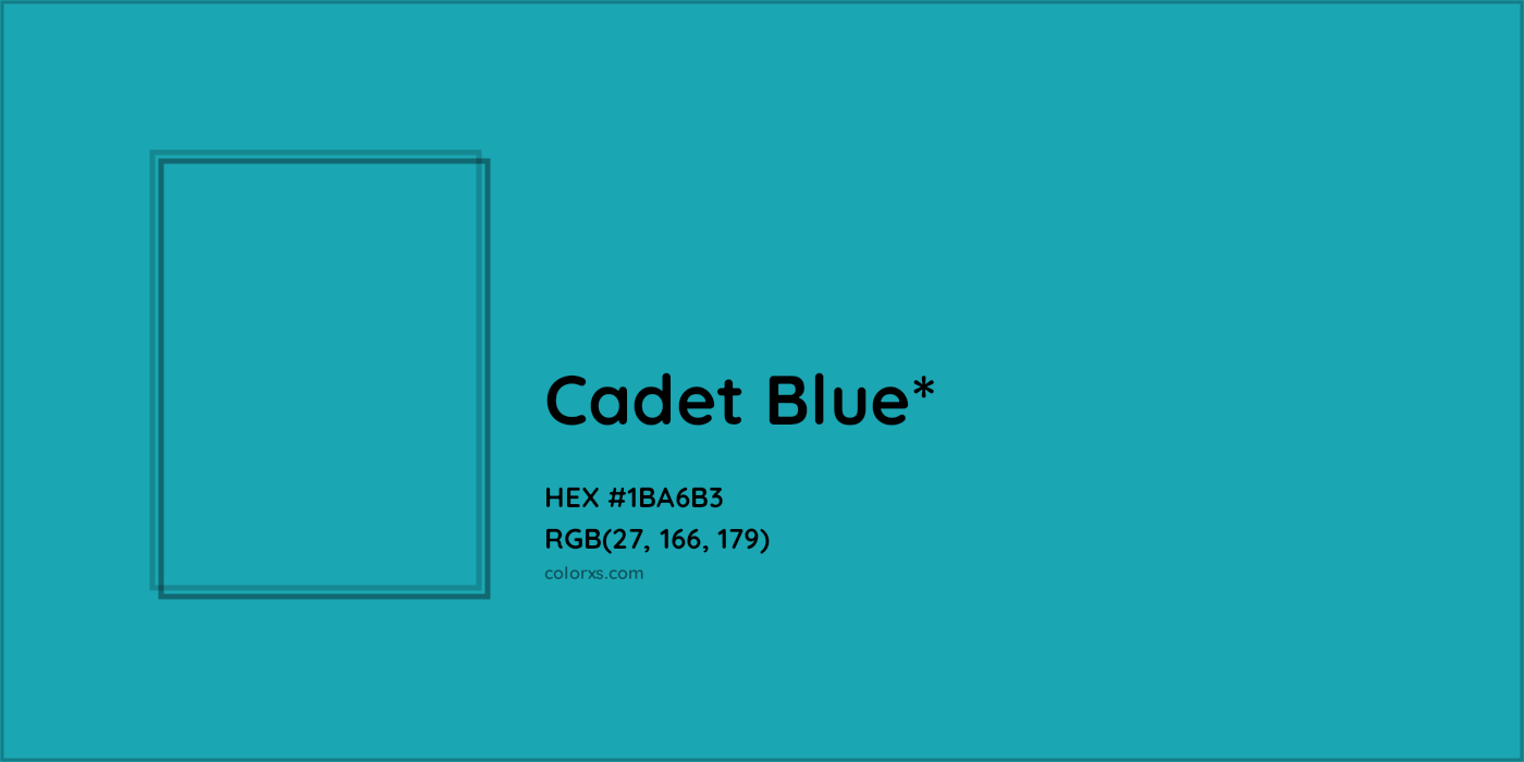 HEX #1BA6B3 Color Name, Color Code, Palettes, Similar Paints, Images