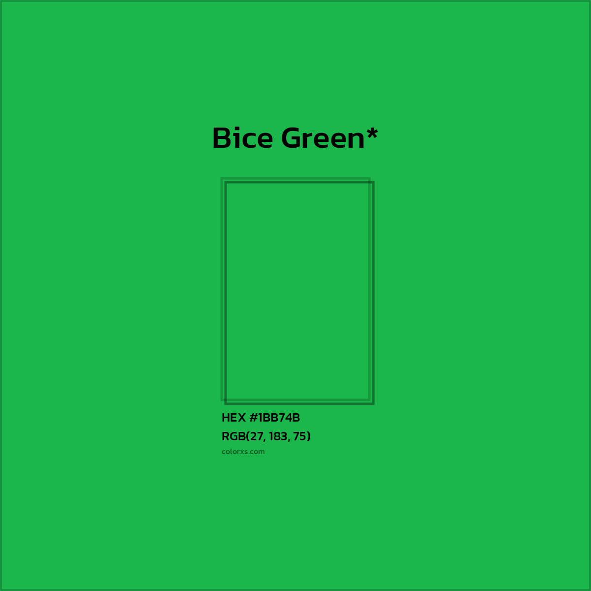 HEX #1BB74B Color Name, Color Code, Palettes, Similar Paints, Images