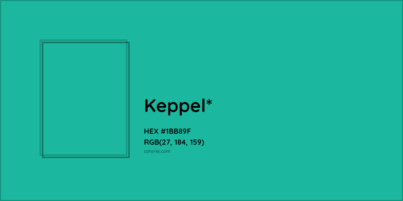 HEX #1BB89F Color Name, Color Code, Palettes, Similar Paints, Images