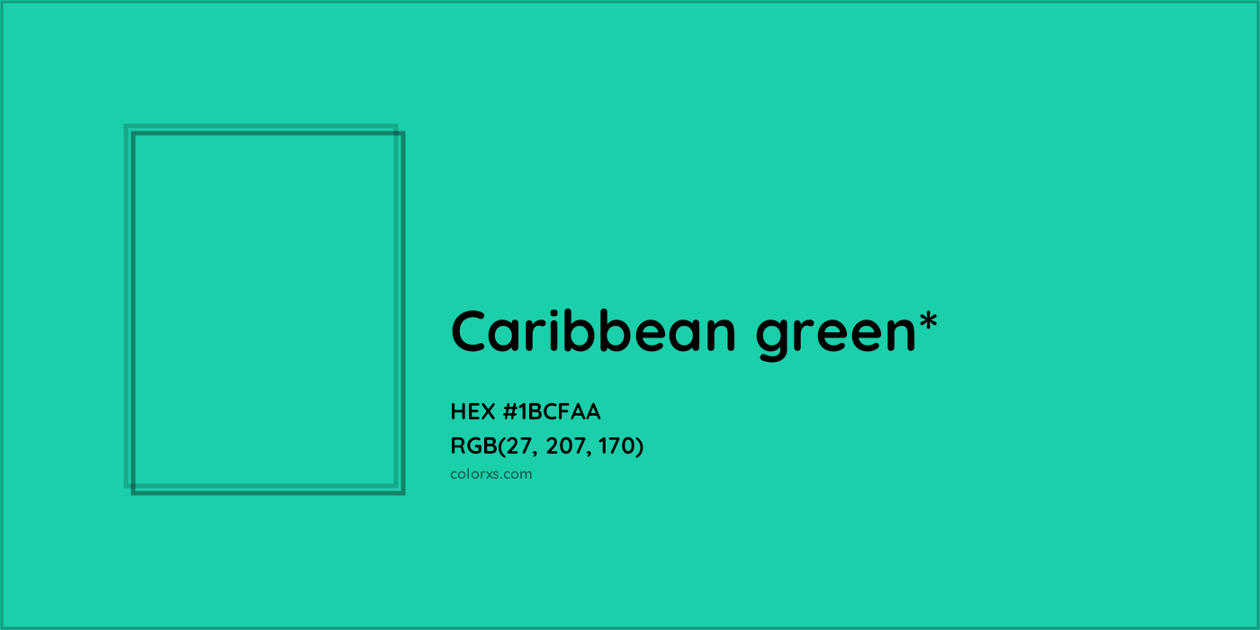 HEX #1BCFAA Color Name, Color Code, Palettes, Similar Paints, Images