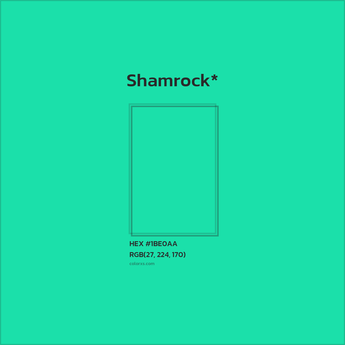 HEX #1BE0AA Color Name, Color Code, Palettes, Similar Paints, Images