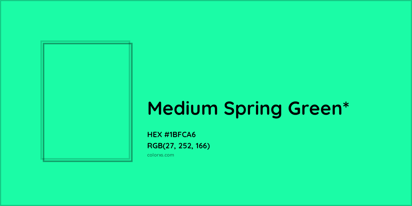 HEX #1BFCA6 Color Name, Color Code, Palettes, Similar Paints, Images