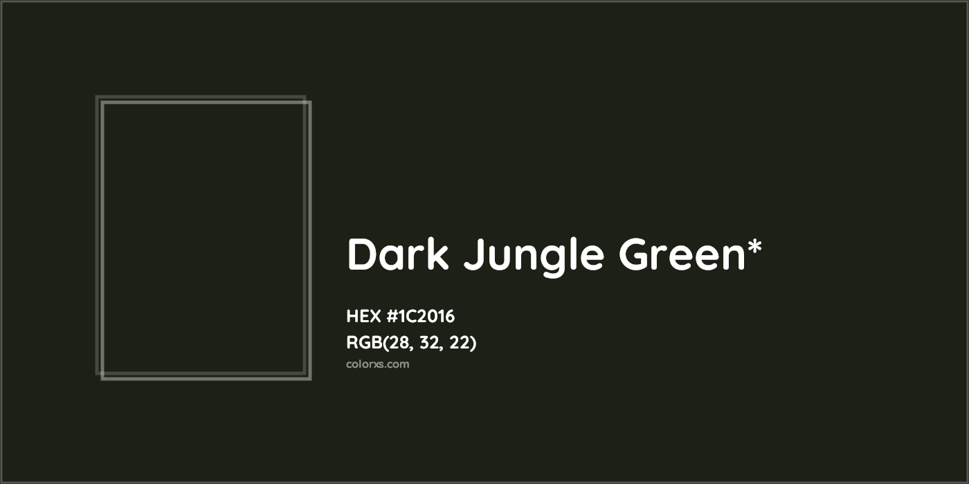 HEX #1C2016 Color Name, Color Code, Palettes, Similar Paints, Images