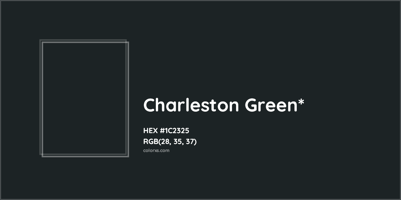 HEX #1C2325 Color Name, Color Code, Palettes, Similar Paints, Images