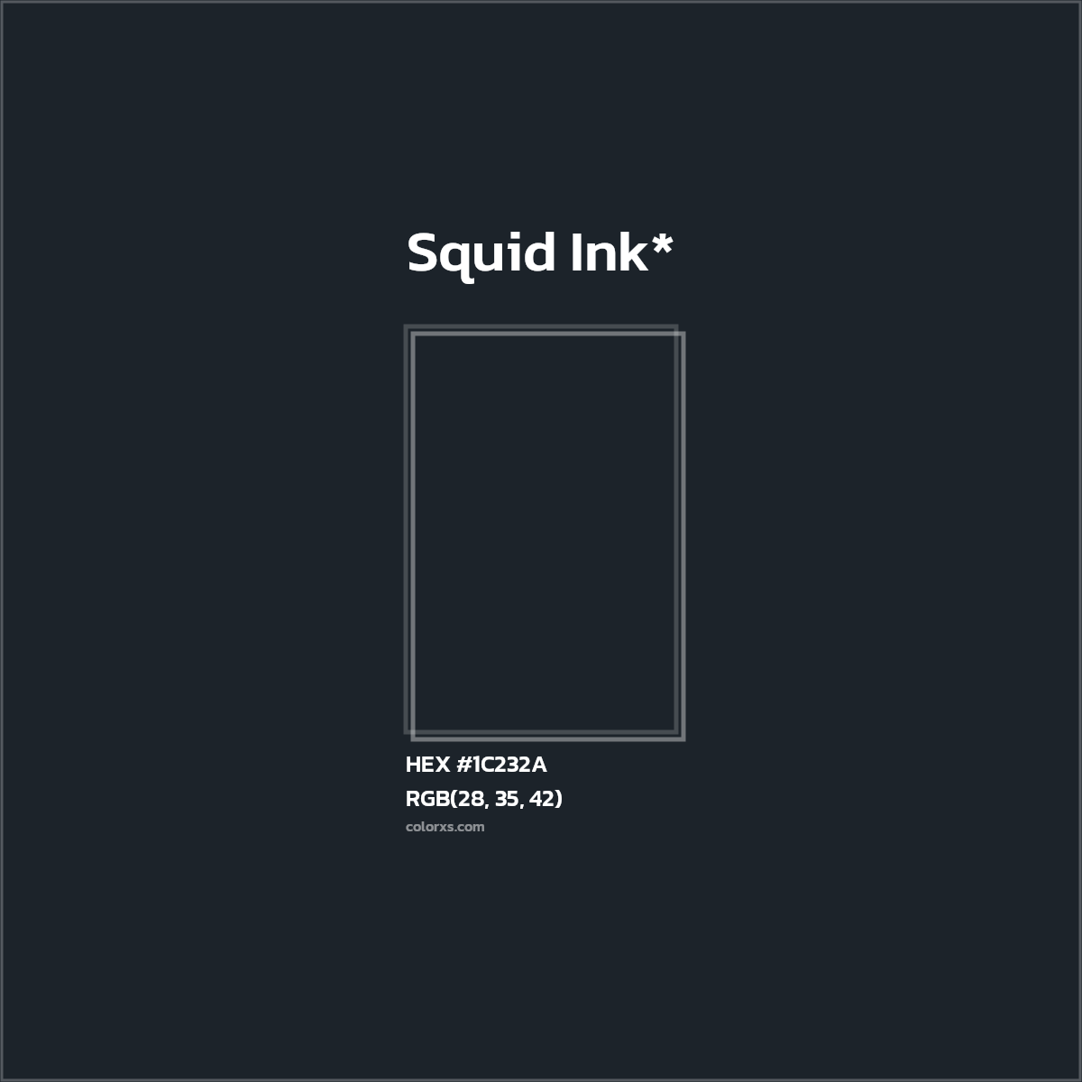 HEX #1C232A Color Name, Color Code, Palettes, Similar Paints, Images