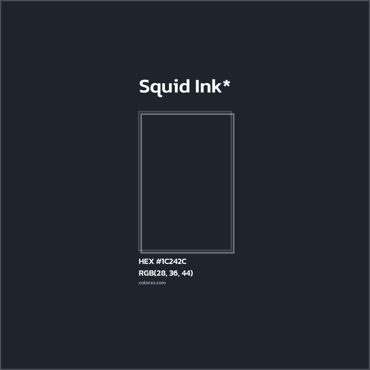 HEX #1C242C Color Name, Color Code, Palettes, Similar Paints, Images