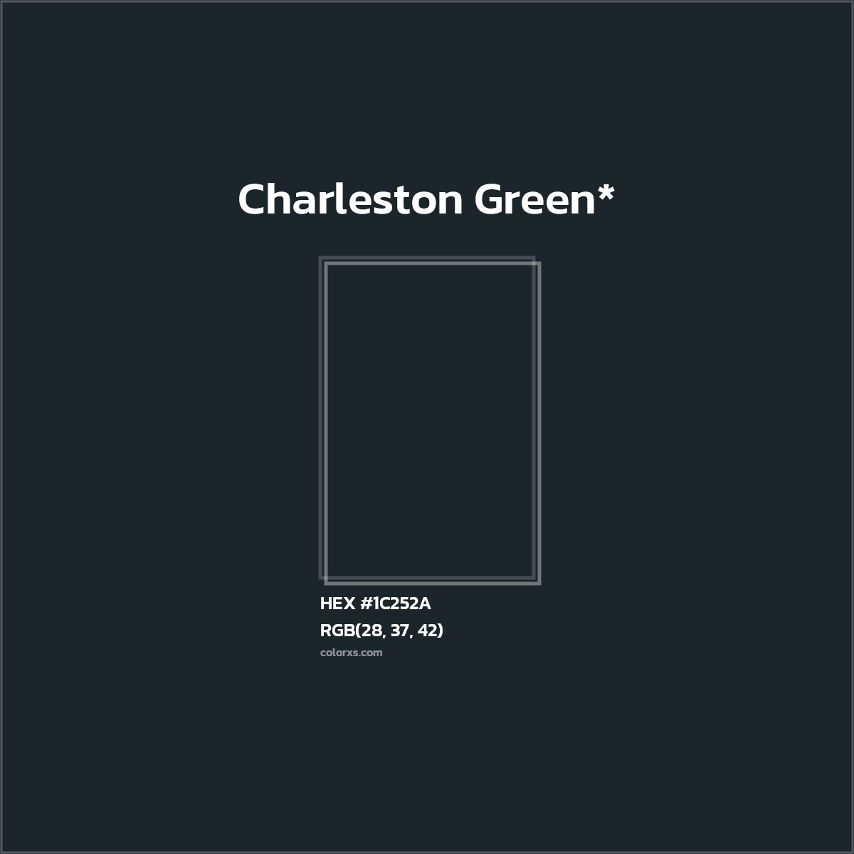HEX #1C252A Color Name, Color Code, Palettes, Similar Paints, Images