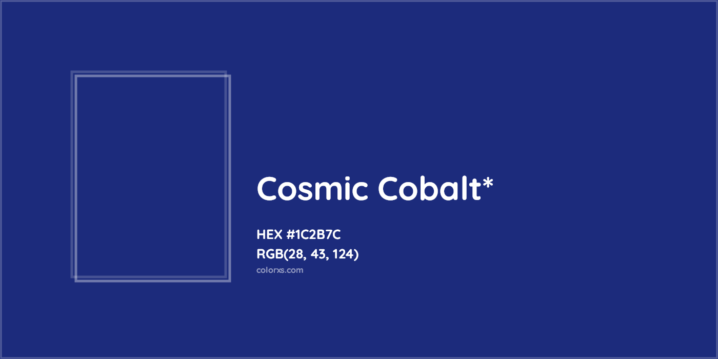 HEX #1C2B7C Color Name, Color Code, Palettes, Similar Paints, Images