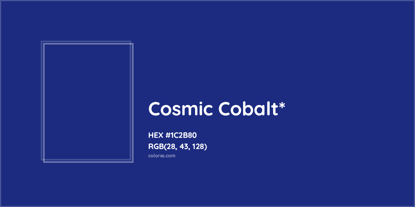 HEX #1C2B80 Color Name, Color Code, Palettes, Similar Paints, Images