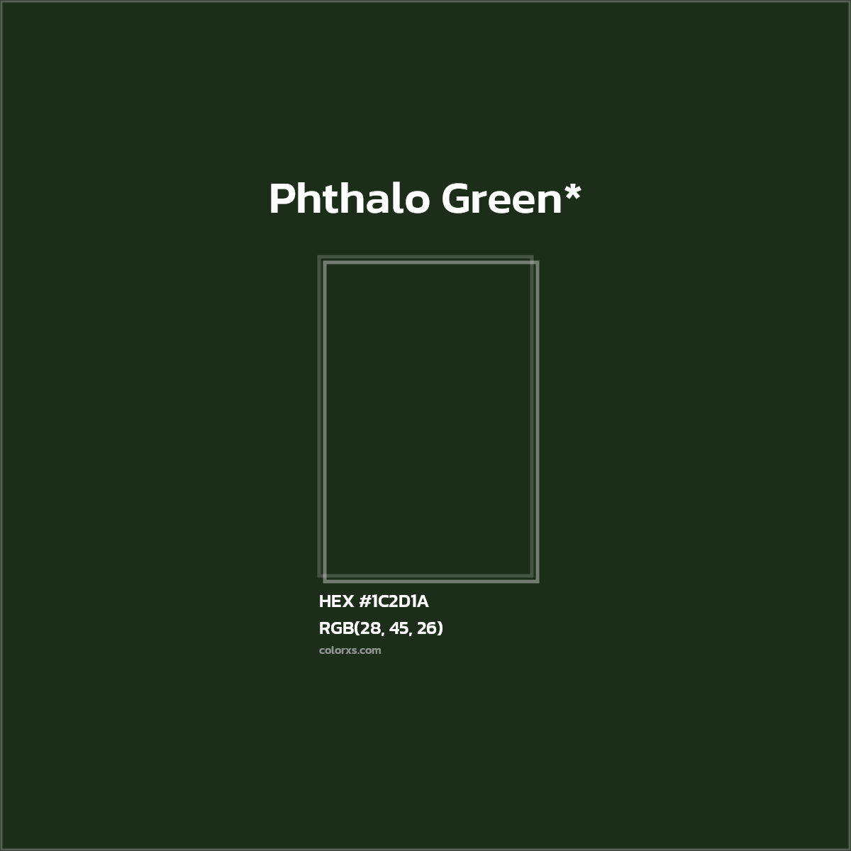 HEX #1C2D1A Color Name, Color Code, Palettes, Similar Paints, Images