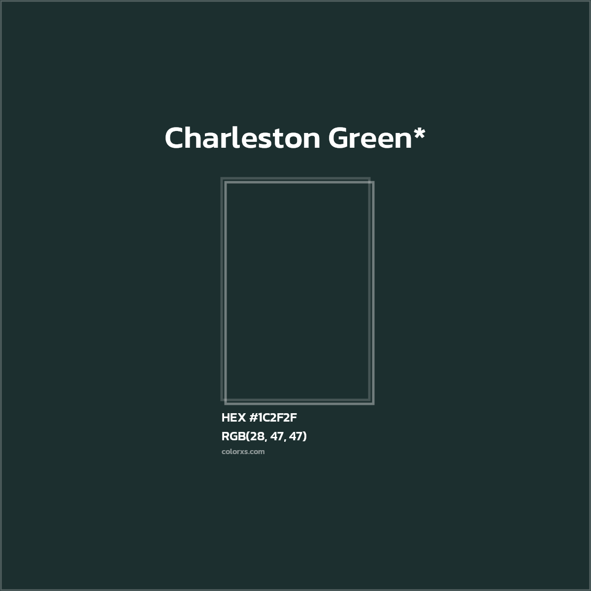 HEX #1C2F2F Color Name, Color Code, Palettes, Similar Paints, Images