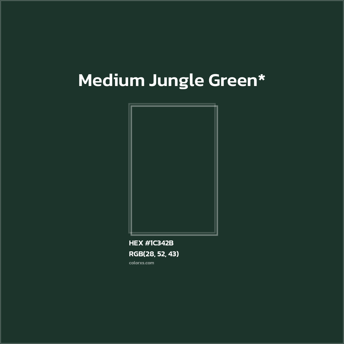 HEX #1C342B Color Name, Color Code, Palettes, Similar Paints, Images