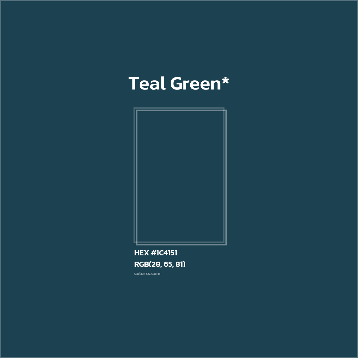 HEX #1C4151 Color Name, Color Code, Palettes, Similar Paints, Images