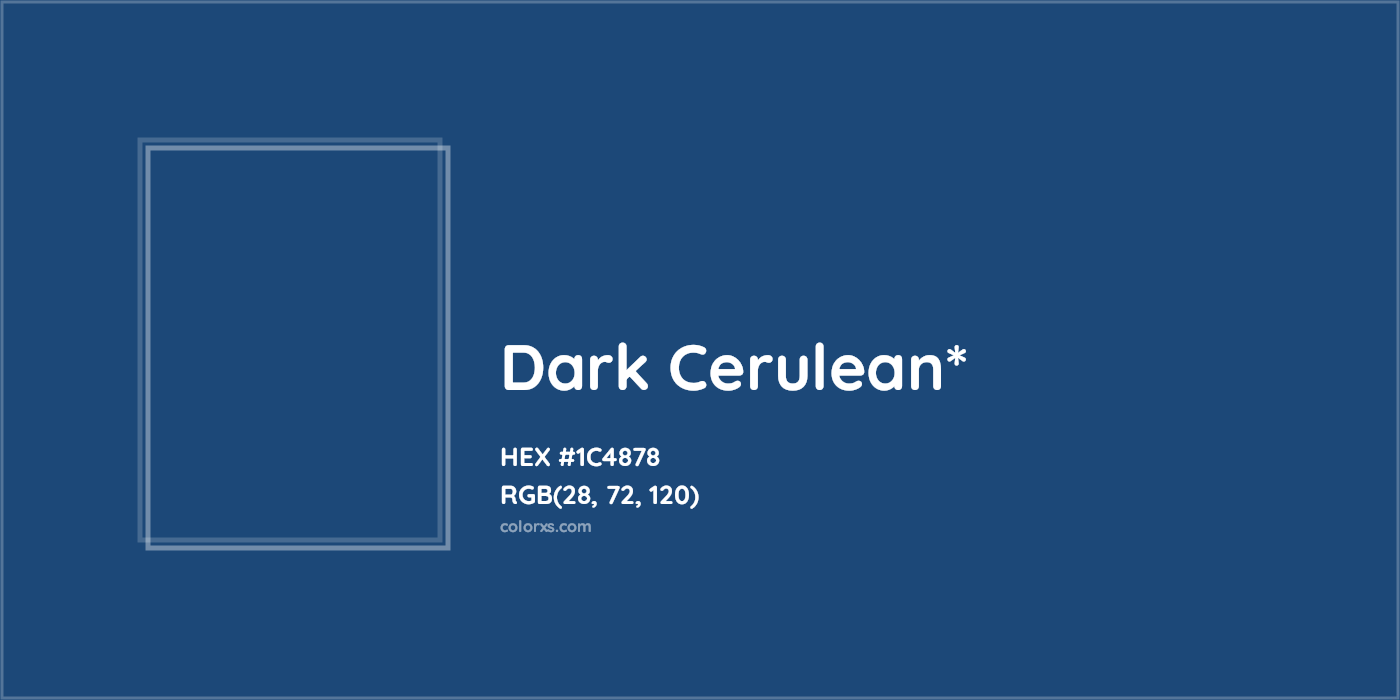 HEX #1C4878 Color Name, Color Code, Palettes, Similar Paints, Images