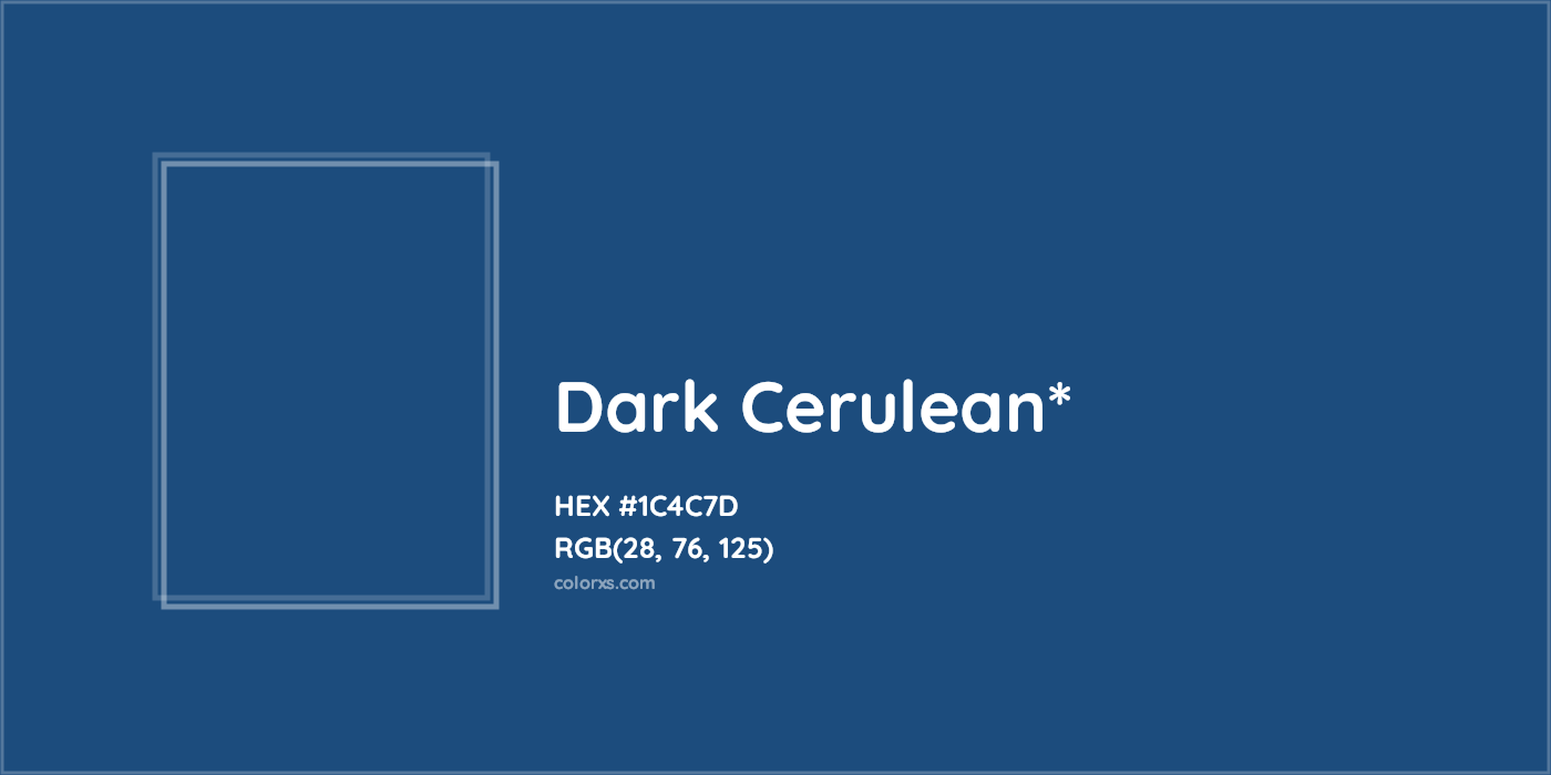 HEX #1C4C7D Color Name, Color Code, Palettes, Similar Paints, Images