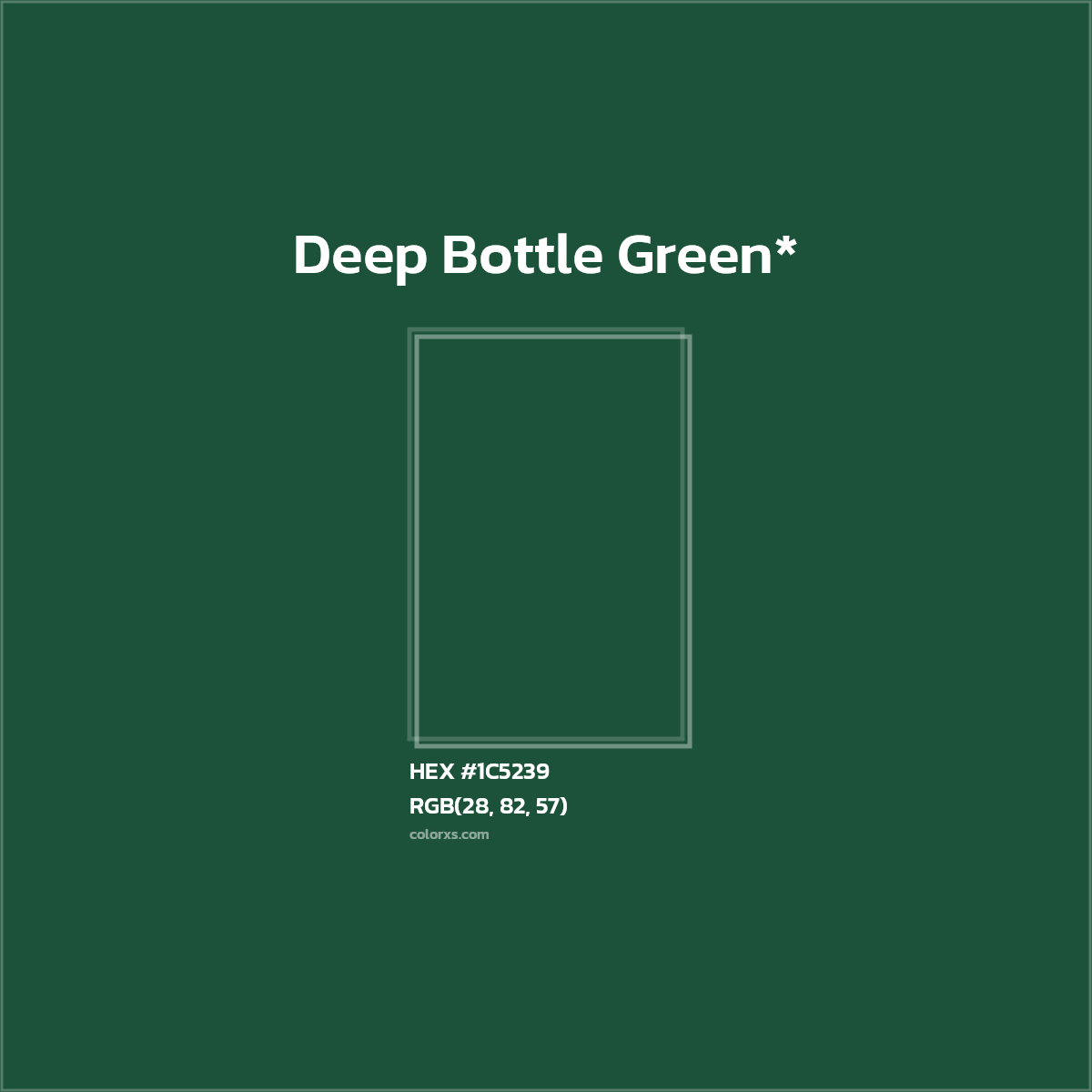 HEX #1C5239 Color Name, Color Code, Palettes, Similar Paints, Images