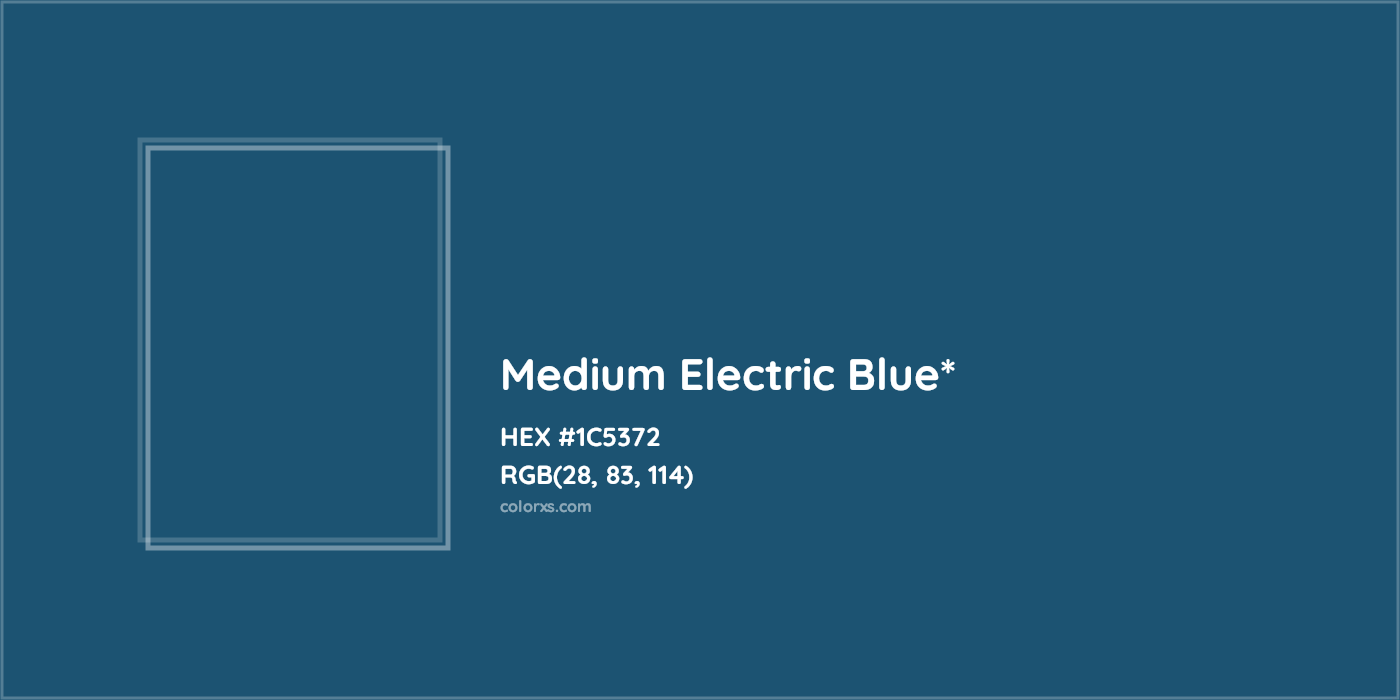HEX #1C5372 Color Name, Color Code, Palettes, Similar Paints, Images