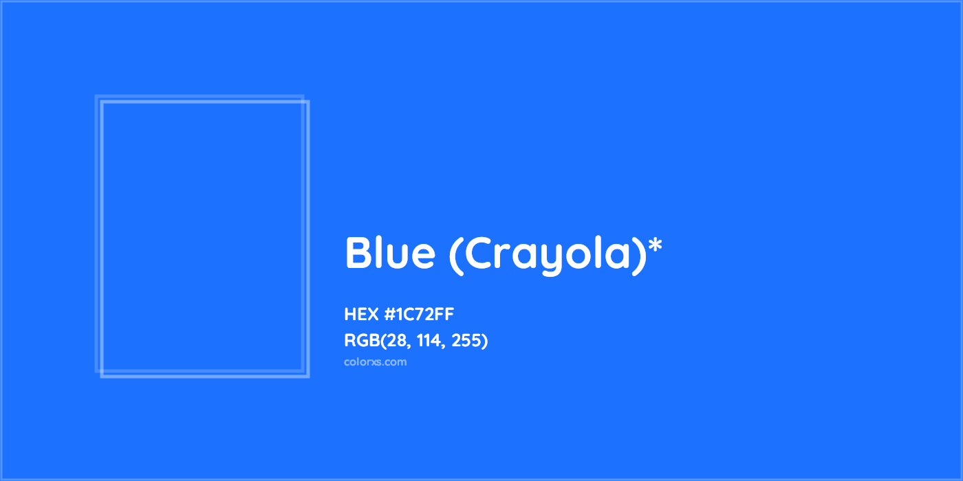 HEX #1C72FF Color Name, Color Code, Palettes, Similar Paints, Images