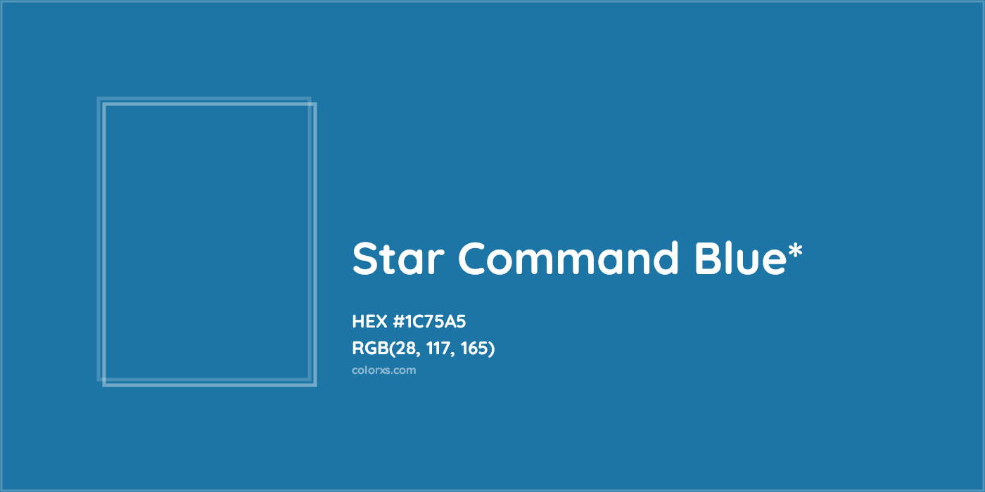 HEX #1C75A5 Color Name, Color Code, Palettes, Similar Paints, Images
