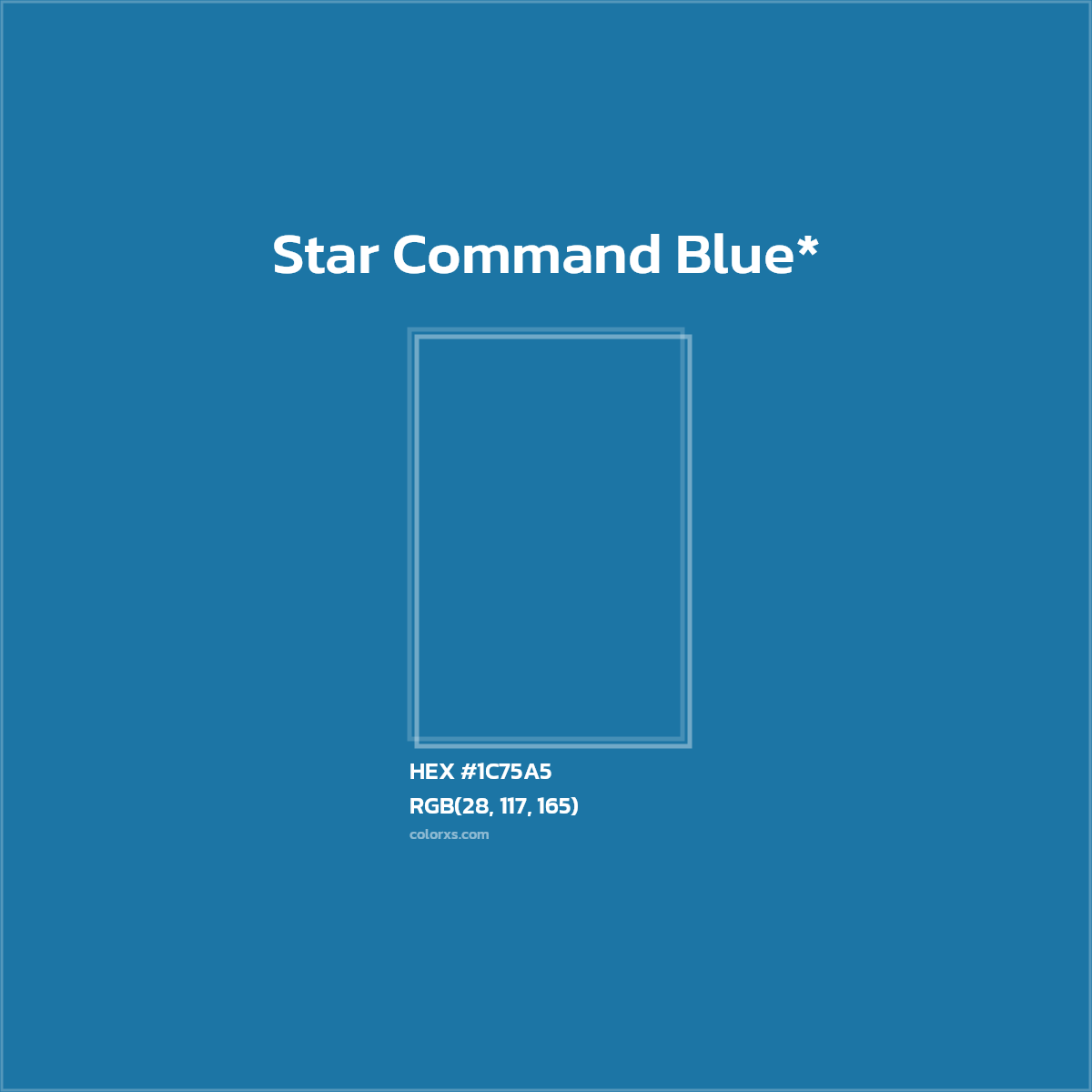HEX #1C75A5 Color Name, Color Code, Palettes, Similar Paints, Images