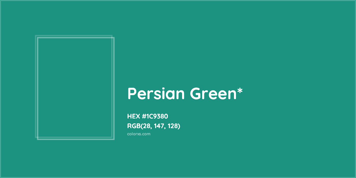 HEX #1C9380 Color Name, Color Code, Palettes, Similar Paints, Images