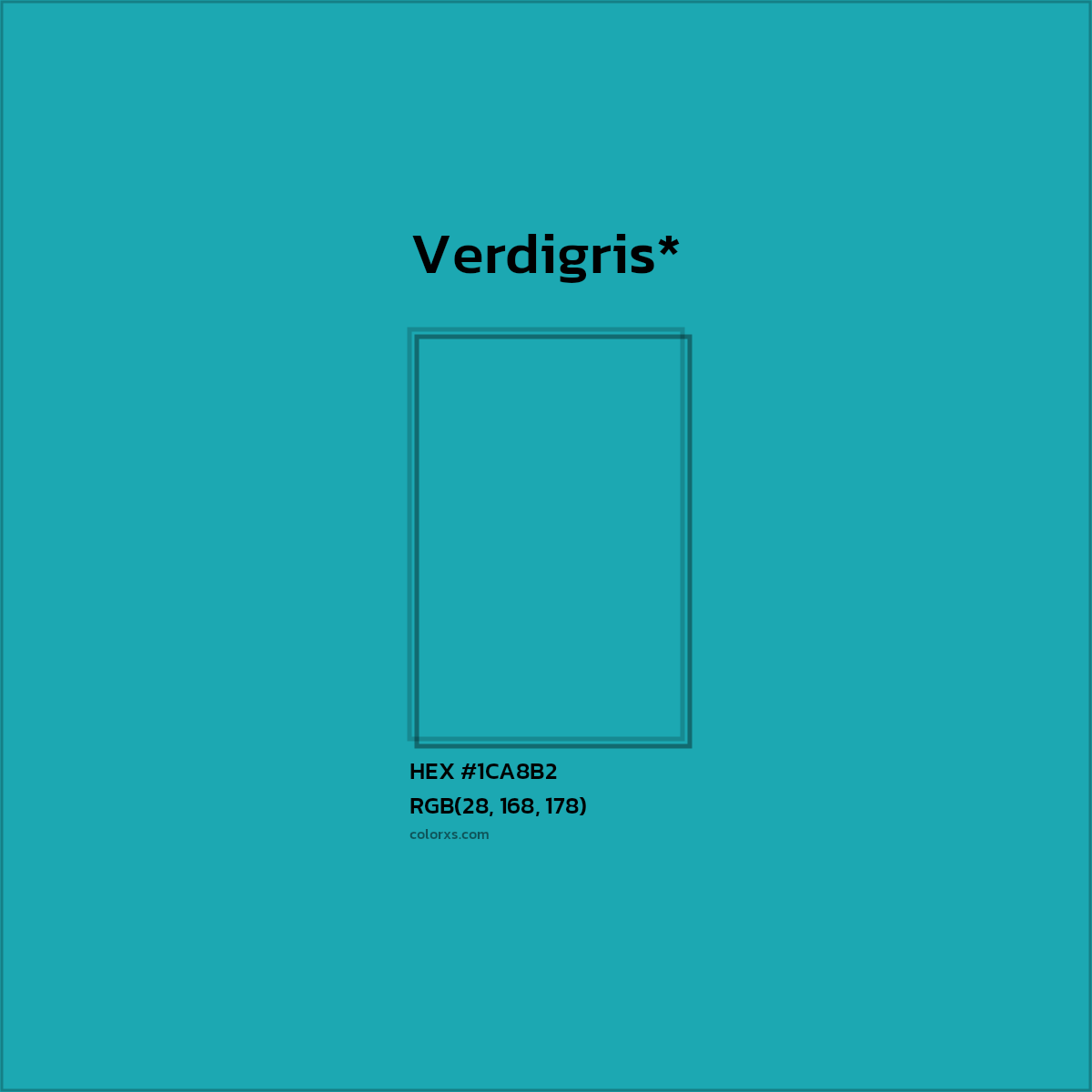 HEX #1CA8B2 Color Name, Color Code, Palettes, Similar Paints, Images