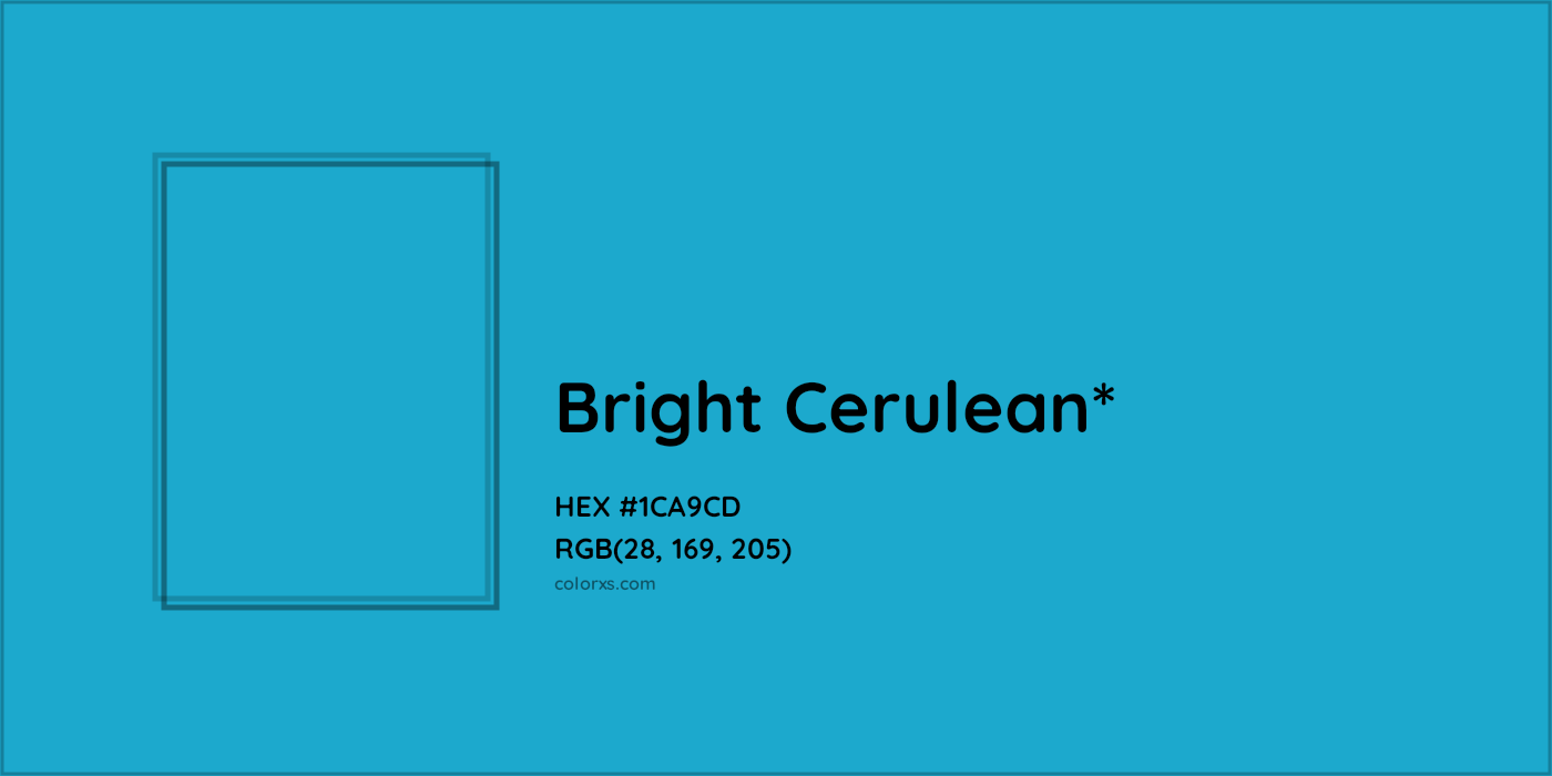 HEX #1CA9CD Color Name, Color Code, Palettes, Similar Paints, Images