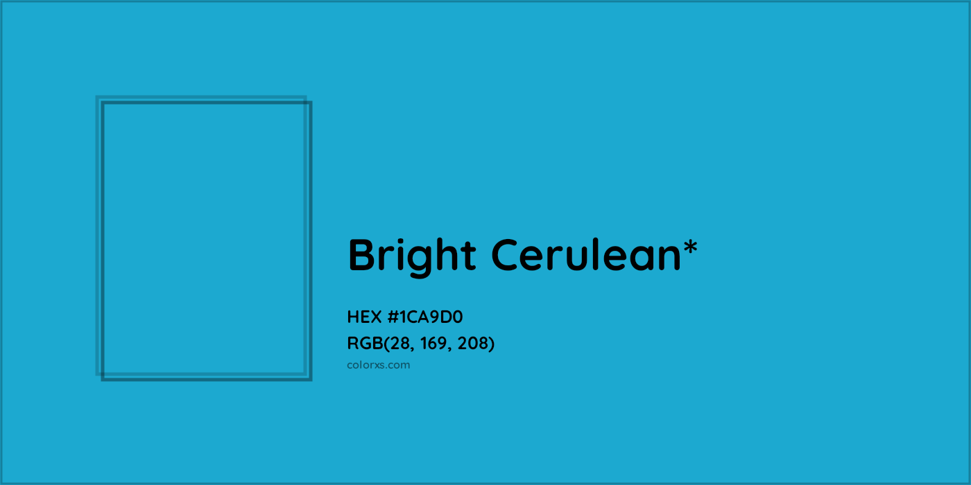 HEX #1CA9D0 Color Name, Color Code, Palettes, Similar Paints, Images