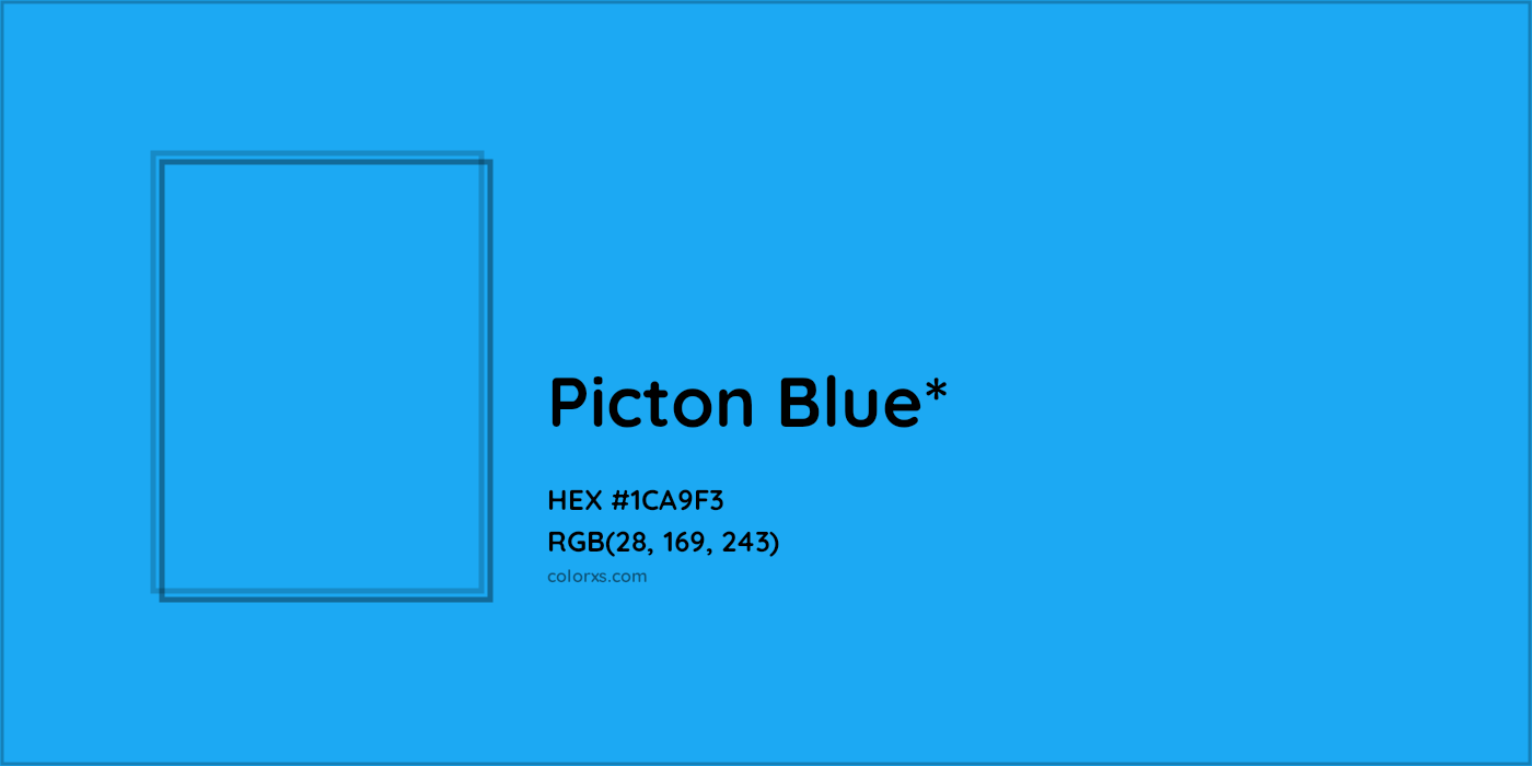 HEX #1CA9F3 Color Name, Color Code, Palettes, Similar Paints, Images